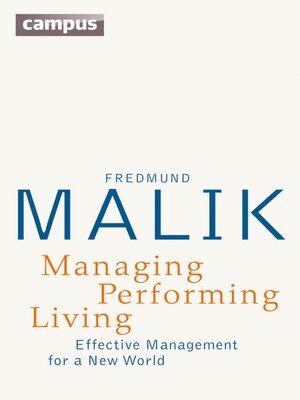 cover image of Managing Performing Living